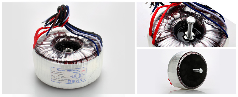 音響功放電源變壓器中孔灌環(huán)氧樹脂，減小振動(dòng)